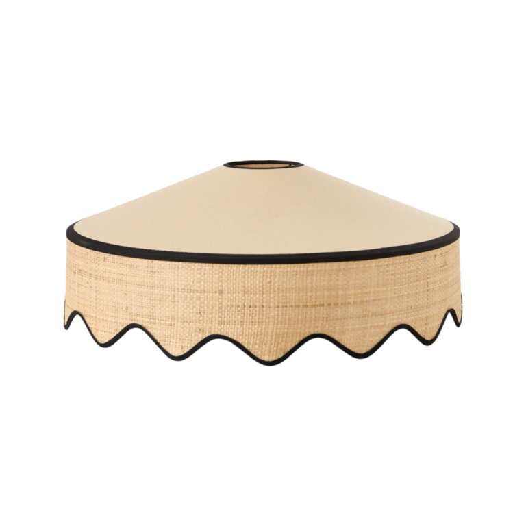 01 de deco abat jour camif signature beige tissus n camif 10039421 CAMIF SIGNATURE - Abat-jour pour suspension festonné Reine