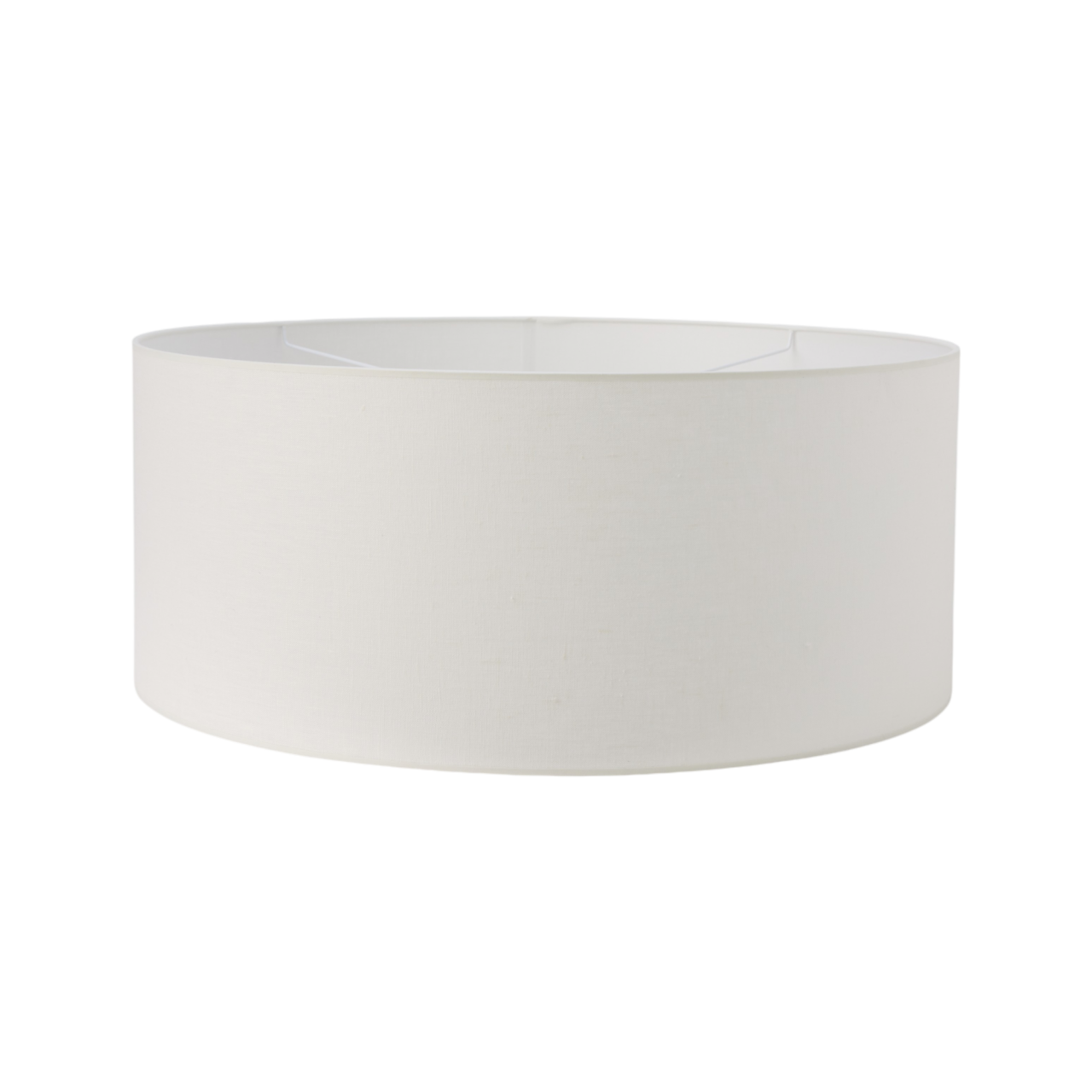 01 de deco abat jour camif signature blanc tissus n camif 10039411 ESSENTIELS PAR CAMIF - Abat-jour pour suspension tissu blanc 60 cm Robine