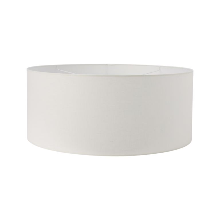01 de deco abat jour camif signature blanc tissus n camif 10039411 ESSENTIELS PAR CAMIF - Abat-jour pour suspension tissu blanc 60 cm Robine