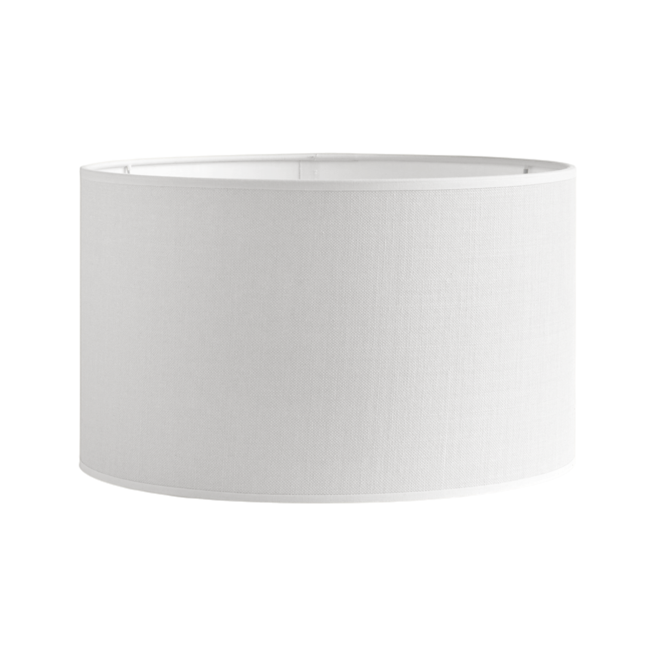 01 de deco abat jour essentiels par camif blanc coton rivage camif 100400884812 ESSENTIELS PAR CAMIF - Abat-jour cylindrique coton Rivage