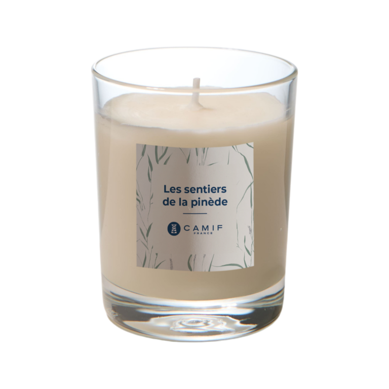 01 de deco bougies bertaud transparent vegetale n n 10039067 CAMIF SIGNATURE - Bougie parfumée Les sentiers de la pinède