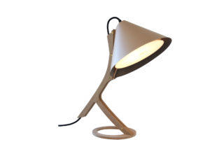 Camif - Lampe à poser Silence cuir beige