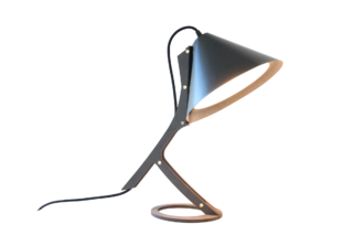 Camif - Lampe à poser Silence cuir noir