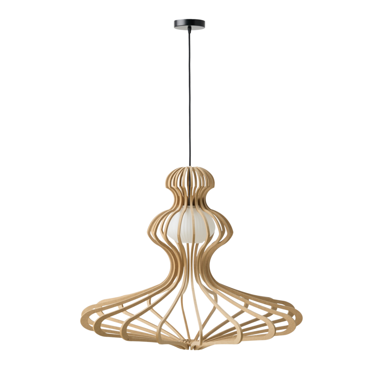 01 de deco suspensions et plafonniers camif bois clair bois nulle camif 10039649 CAMIF SIGNATURE - Suspension Woman S Brut