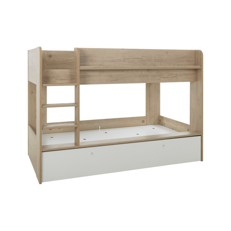 01 de enfant lits superposes camille par camif bois clair bois guillaume n 10040082 CAMILLE PAR CAMIF - Lits superposés avec tiroir de rangement Guillaume