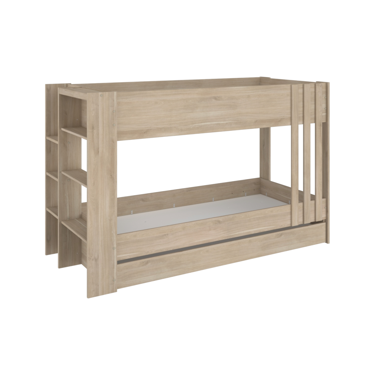 01 de enfant lits superposes camille par camif bois clair bois palmyre n 10039985 CAMILLE PAR CAMIF - Lits superposés avec tiroir en option Palmyre