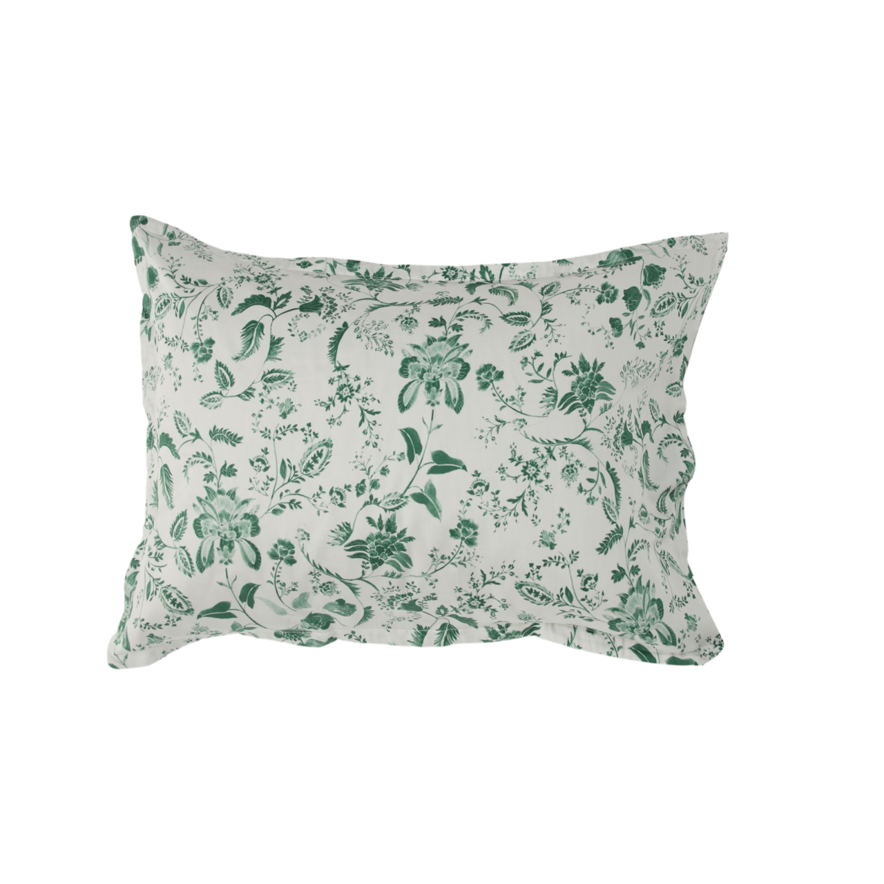 01 de linge de maison taies d oreiller et de traversin camif signature vert coton n camif 100391894138 CAMIF SIGNATURE - Lot de 2 taies d'oreiller satin Pondichéry
