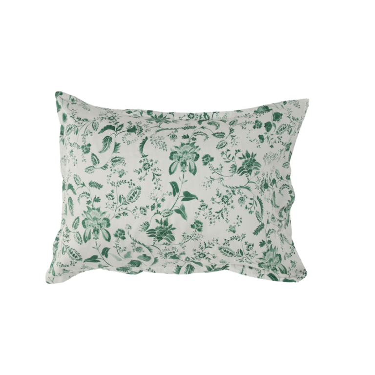 01 de linge de maison taies d oreiller et de traversin camif signature vert coton n camif 100391894138 CAMIF SIGNATURE - Lot de 2 taies d'oreiller satin Pondichéry