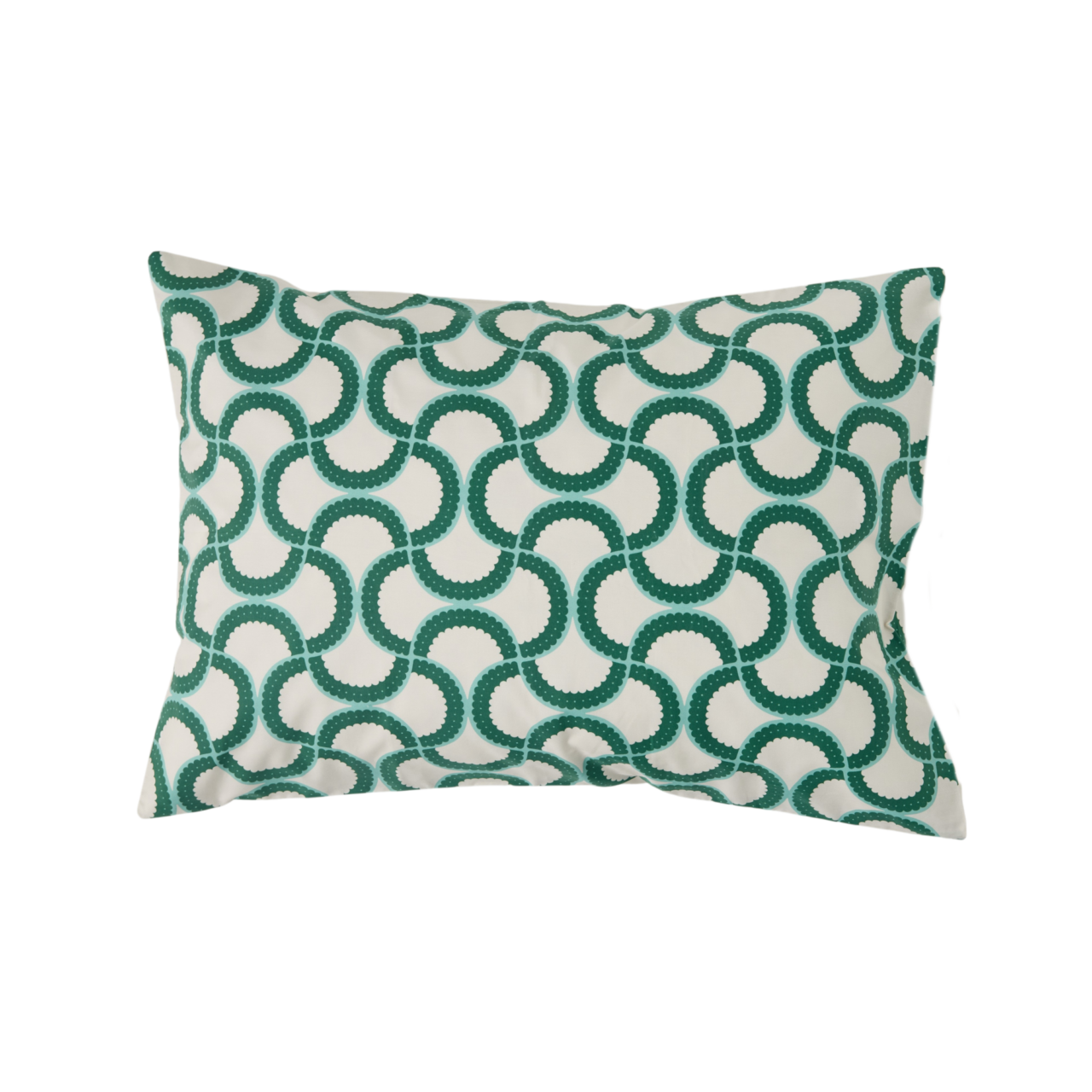 01 de linge de maison taies d oreiller et de traversin camif signature vert coton bio jardin urbain camif 100391334084 ESSENTIELS PAR CAMIF - Lot de 2 taies d'oreiller coton bio Jardin Urbain