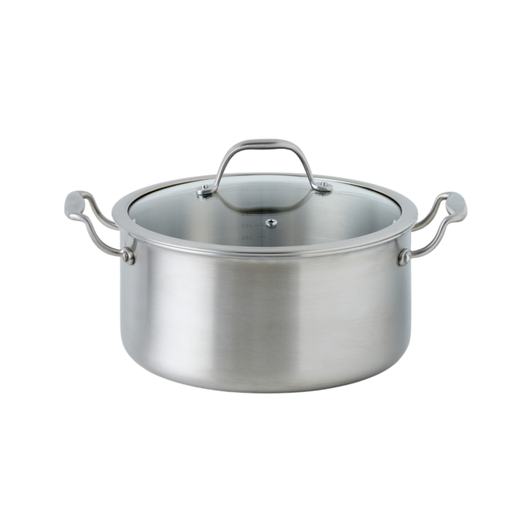 01 de petit electromenager cuisine marmites et faitouts camif signature gris inox n camif 10039177 CAMIF SIGNATURE - Faitout inox triply diamètre 24 cm Charlize