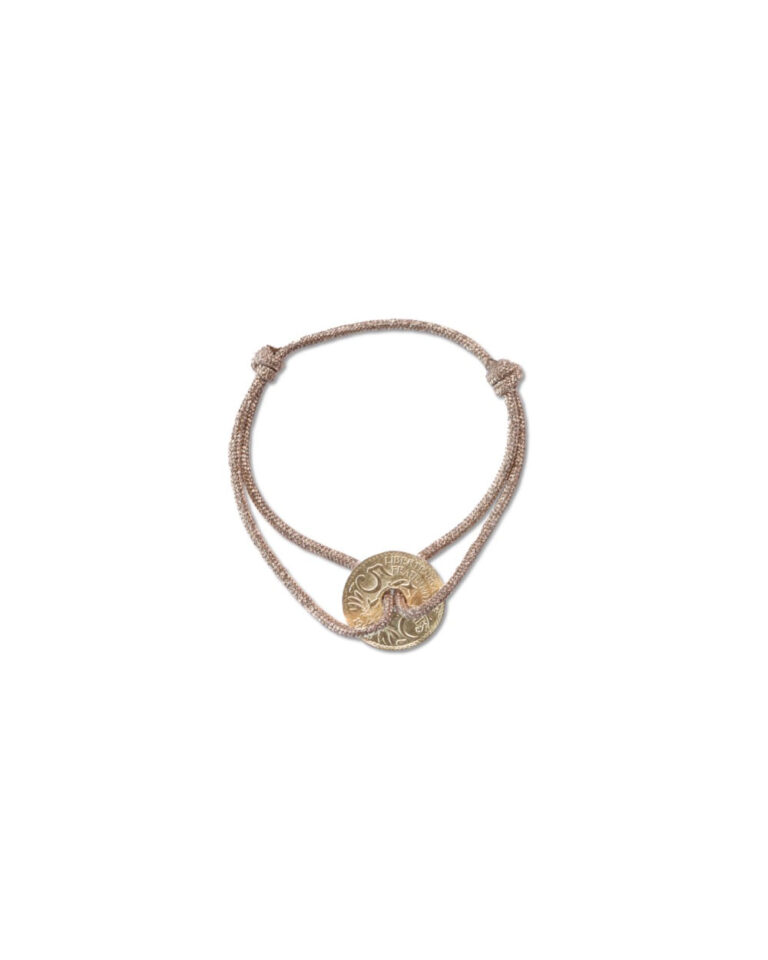 LE SOU FRANÇAIS - Bracelet Louvre - 5 centimes or - Doré