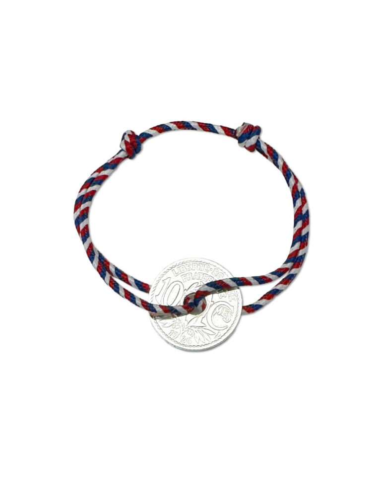 Le Sou Français - Bracelet Vincennes - 10 centimes argent - Patriote