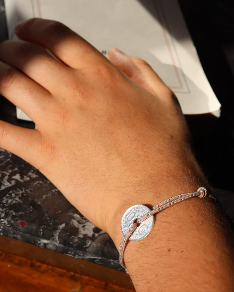 Le Sou Français - Bracelet Vincennes - 10 centimes argent - Sablais