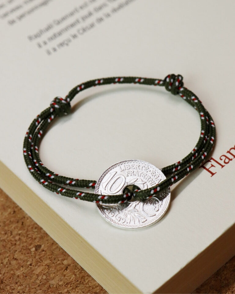 Le Sou Français - Bracelet Vincennes - 10 centimes argent - Intrépide