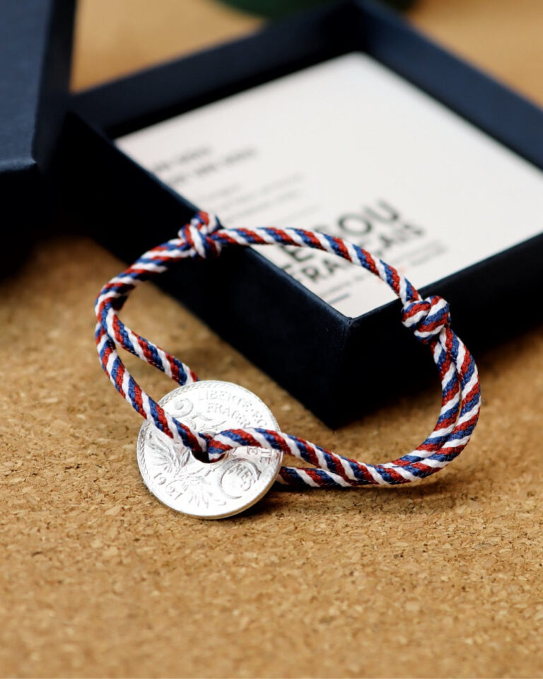 LE SOU FRANÇAIS - Bracelet Montmartre - 25 centimes argent - Patriote