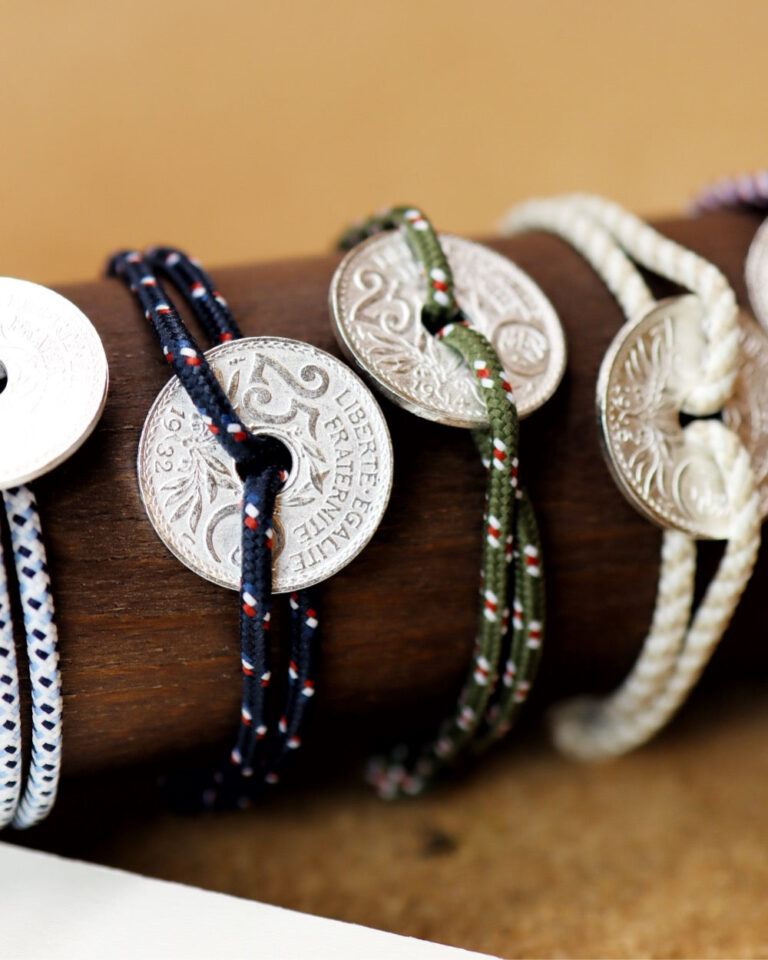 LE SOU FRANÇAIS - Bracelet Montmartre - 25 centimes argent - Intrépide