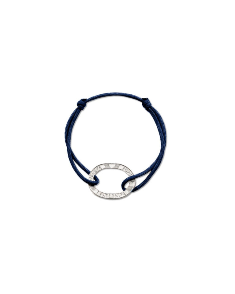 Le Sou Français - Bracelet Bastille - 10 francs argent - Marine