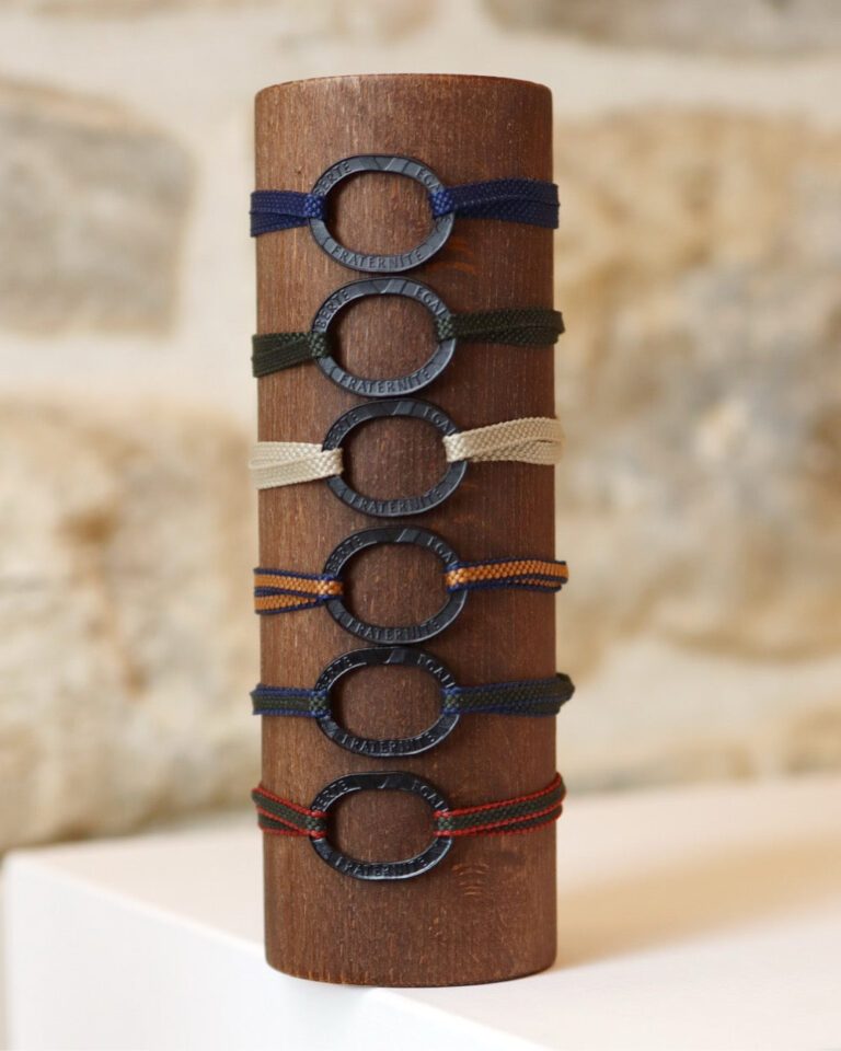Le Sou Français - Bracelet Bastille - 10 francs charbon - Plat Marine