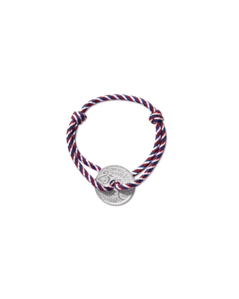 LE SOU FRANÇAIS - Bracelet Montmartre - 25 centimes argent - Patriote