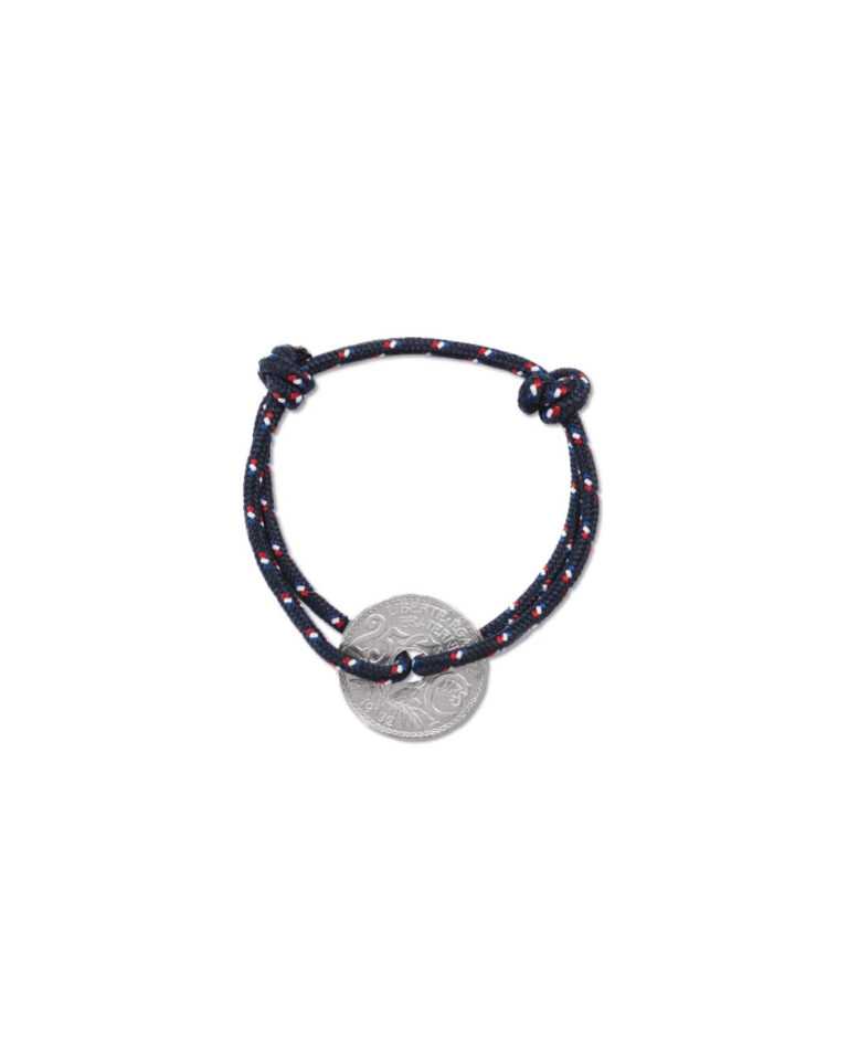 LE SOU FRANÇAIS - Bracelet Montmartre - 25 centimes argent - Navigateur Marine