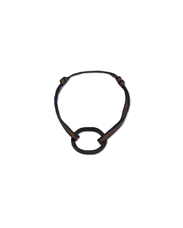 Le Sou Français - Bracelet Bastille - 10 francs charbon - Plat Ambre Marine