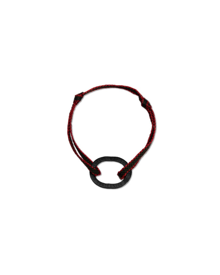Le Sou Français - Bracelet Bastille - 10 francs charbon - Plat Kaki Rouge