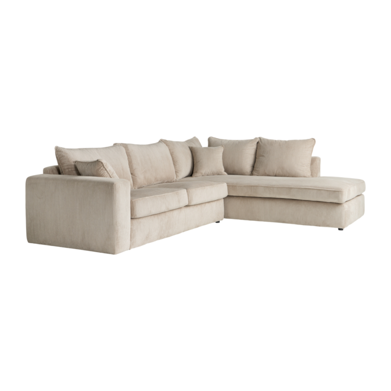 10 de canapes et fauteuils canapes d angle droit camif signature beige tissus otto camif 100399552309 CAMIF SIGNATURE - Canapé d'angle convertible velours côtelé Otto