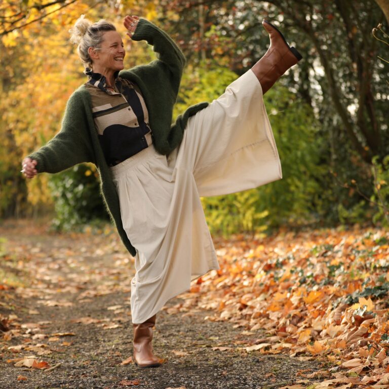 1F5A1182 Quintessence - Pantalon Paco - velours cotelé ivoire – XXXL