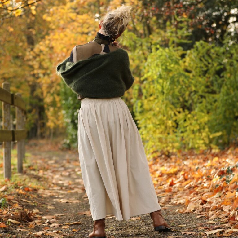 Quintessence - Pantalon Paco - velours cotelé ivoire – XXXL