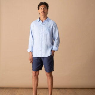 Le short 100% Lin Français – Homme par la marque Le t-shirt Propre Le t-shirt Propre - Le short 100% Lin Français – Homme