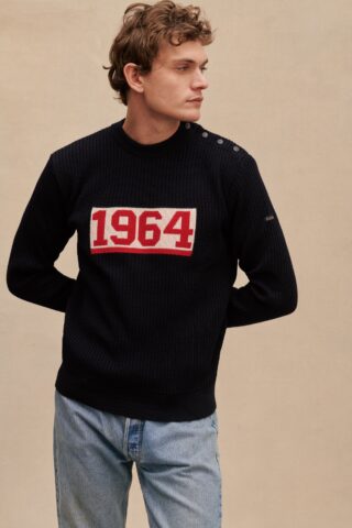 Le Minor - Pull marin 1964 bleu marine pour homme