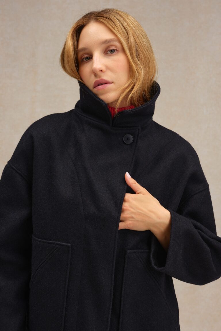 Le Minor - Caban bleu marine pour femme – XL