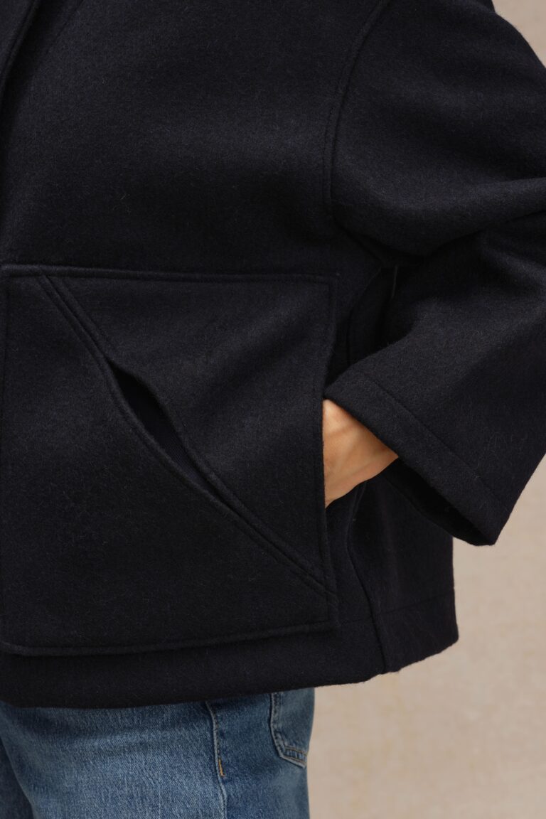 Le Minor - Caban bleu marine pour femme – XL