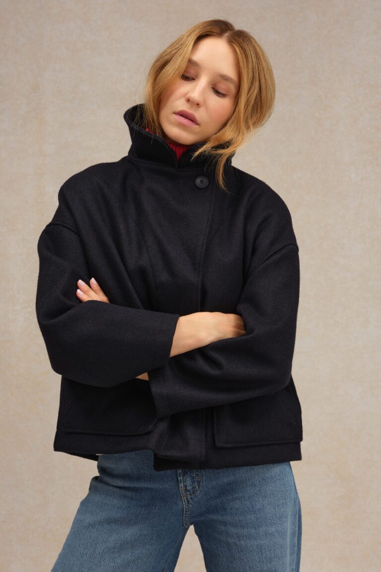 Le Minor - Caban bleu marine pour femme – XL