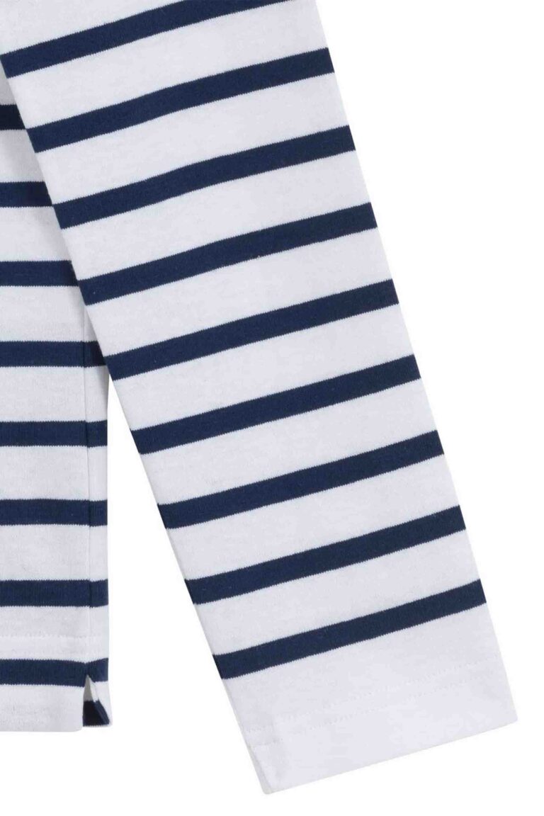 Le Minor - Marinière Marine Nationale blanche et marine pour femme – XXL