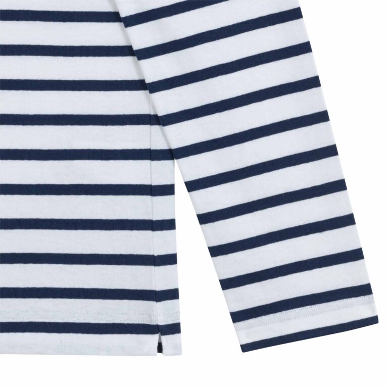 Le Minor - Marinière classique blanche et marine pour homme – XXXL