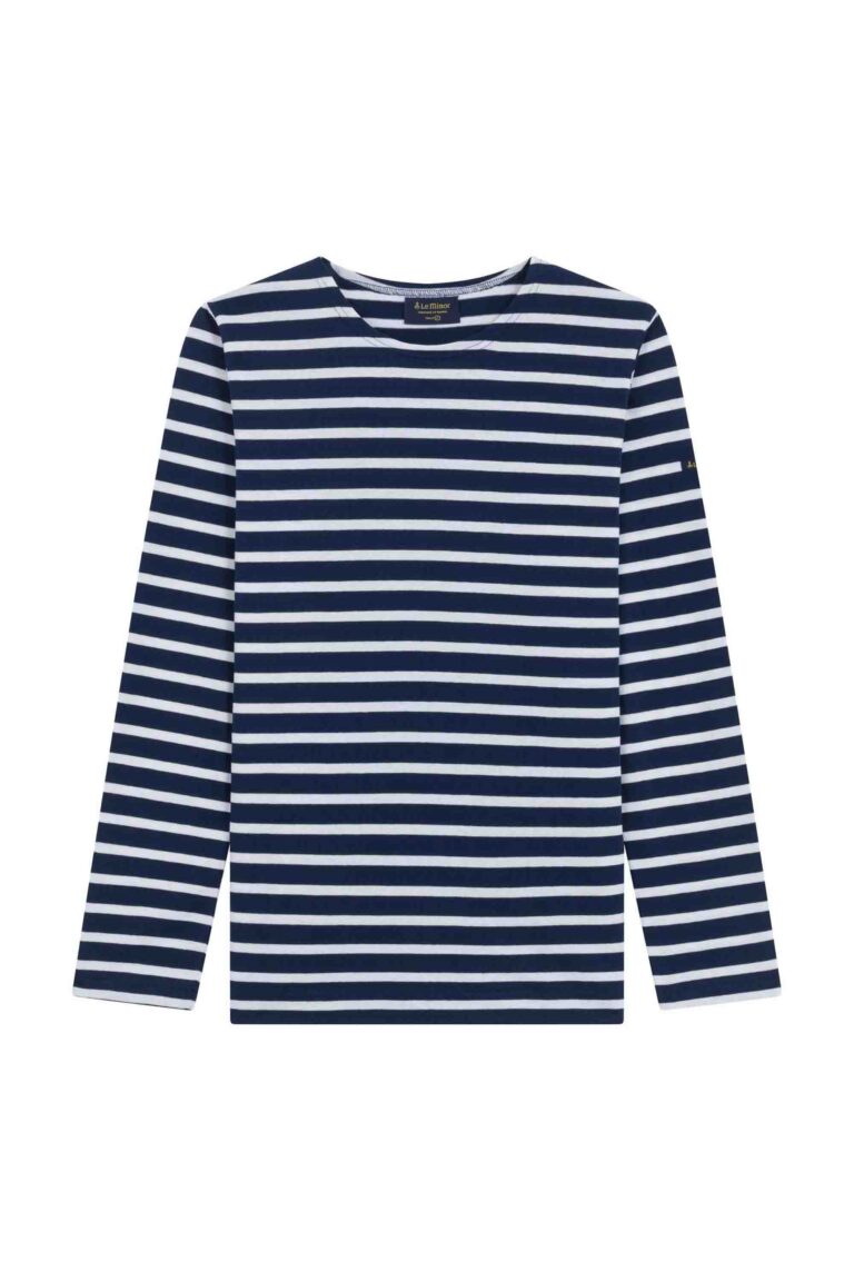 Le Minor - Marinière bleu marine et blanc pour Homme – XXL