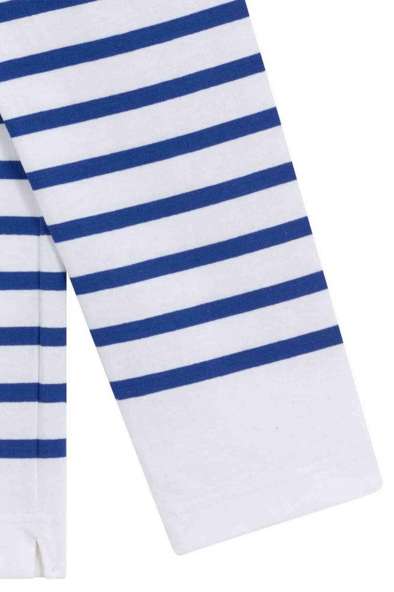 Le Minor - Marinière originale blanche avec rayure rouge pour homme – XXL