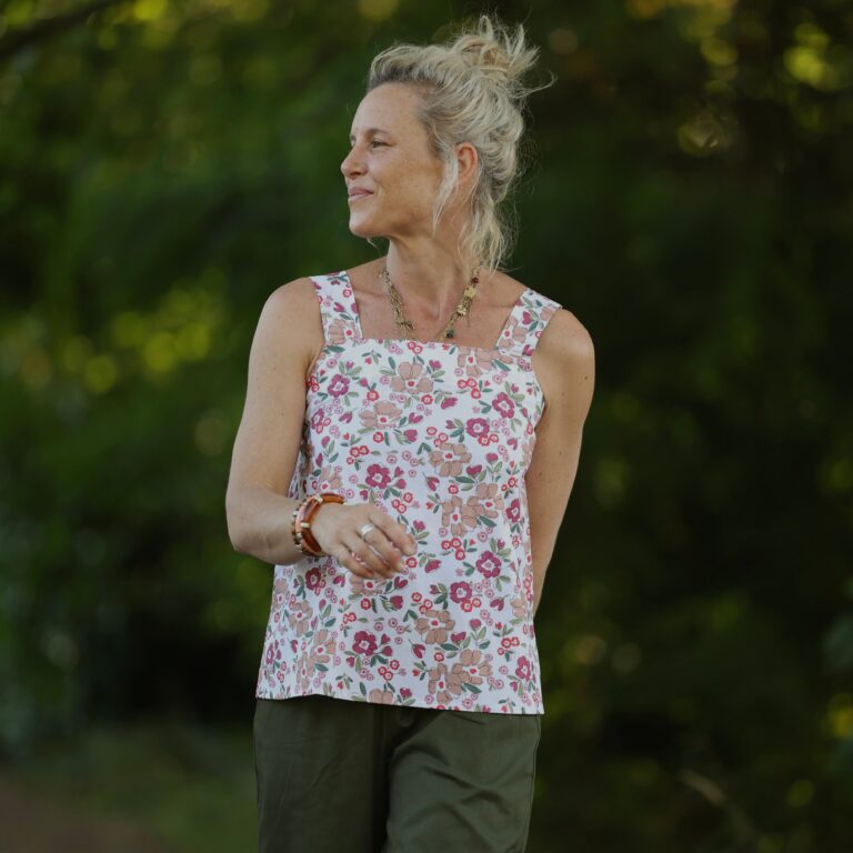Quintessence - Blouse Florence – Coton Souffle fleuri – XXL