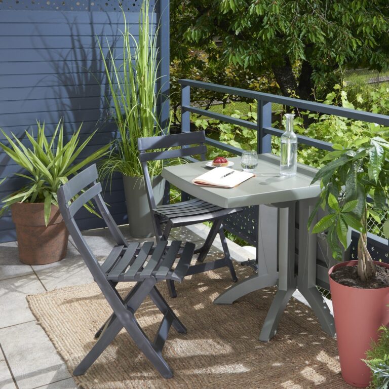 Grosfillex B2C - Chaise de jardin pliante Miami – Sorbet melon