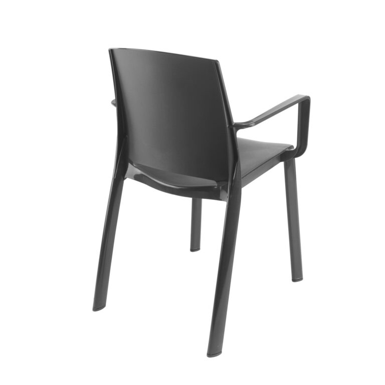 Grosfillex - Fauteuil de jardin Milton recyclé – Anthracite