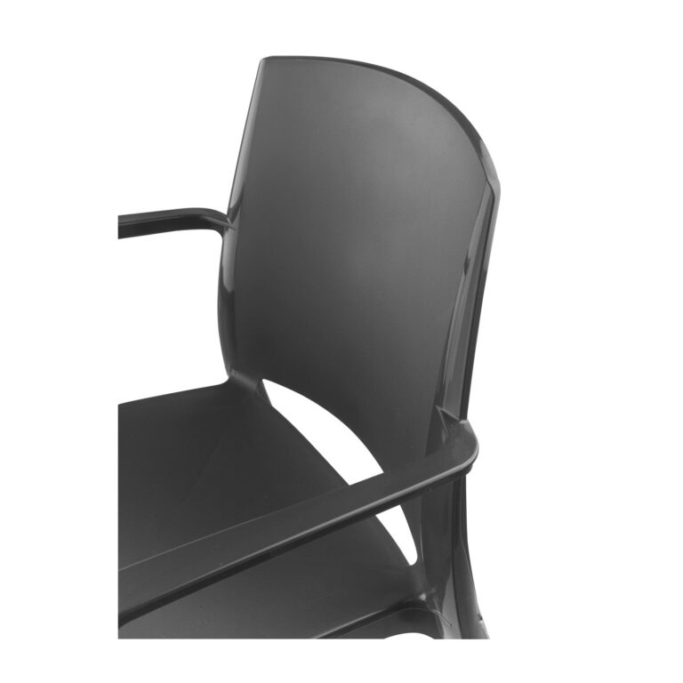 Grosfillex - Fauteuil de jardin Milton recyclé – Anthracite