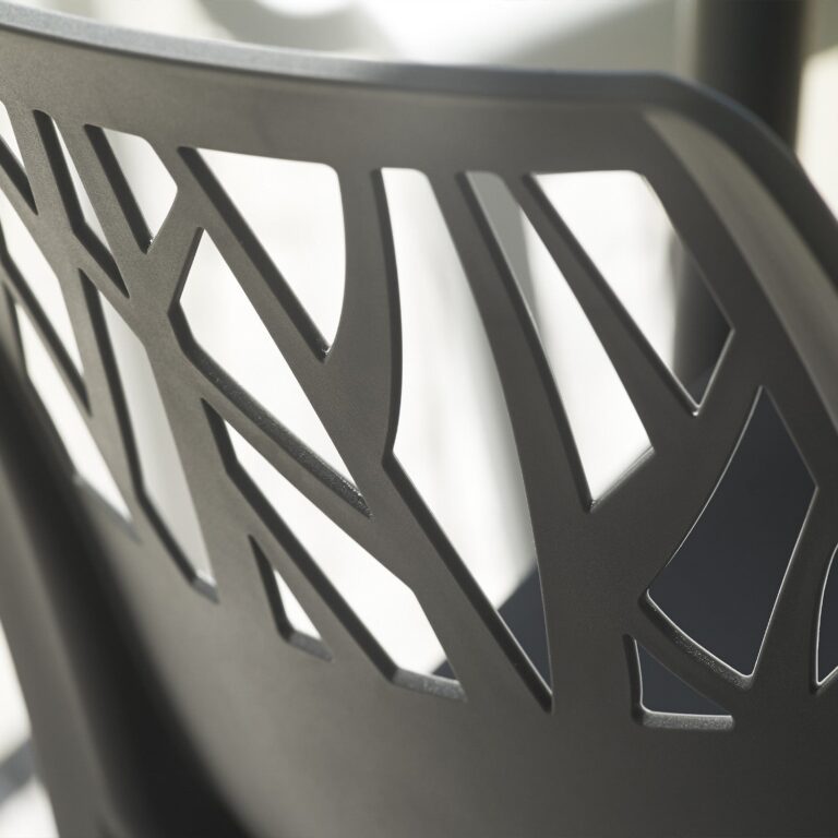 Grosfillex B2C - Chaise de jardin Végétal recyclée – Anthracite