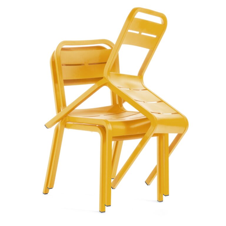 Grosfillex B2C - Chaise extérieur Recyclée Cannes – Vert tender