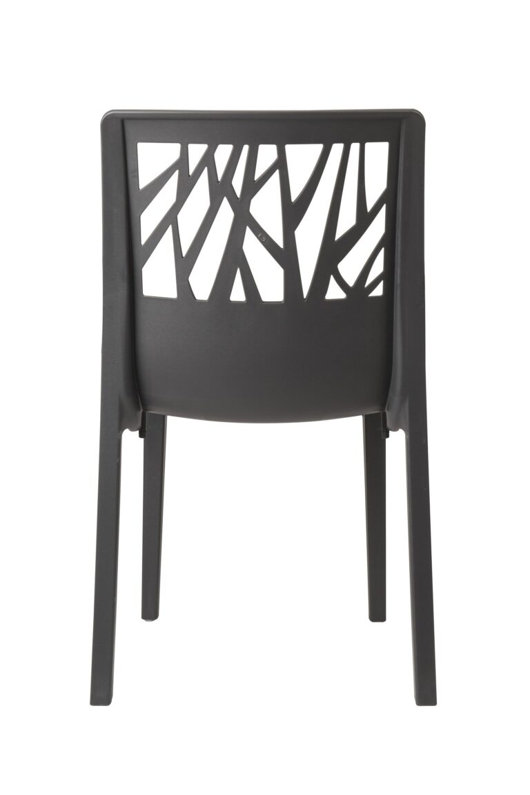 Grosfillex B2C - Chaise de jardin Végétal recyclée – Anthracite