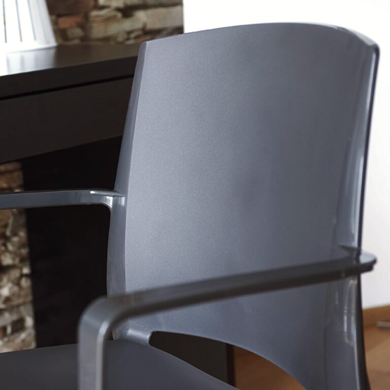Grosfillex - Fauteuil de jardin Milton recyclé – Anthracite