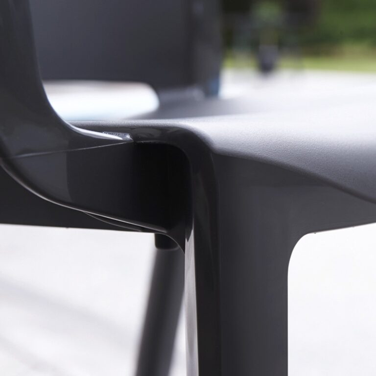 Grosfillex - Fauteuil de jardin Milton recyclé – Anthracite