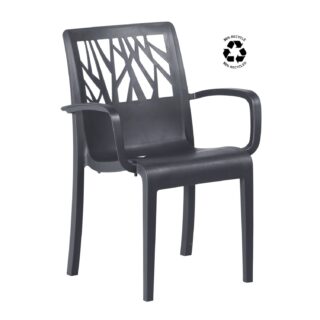 Fauteuil de jardin Végétal recyclé par la marque Grosfillex Grosfillex - Fauteuil de jardin Végétal recyclé