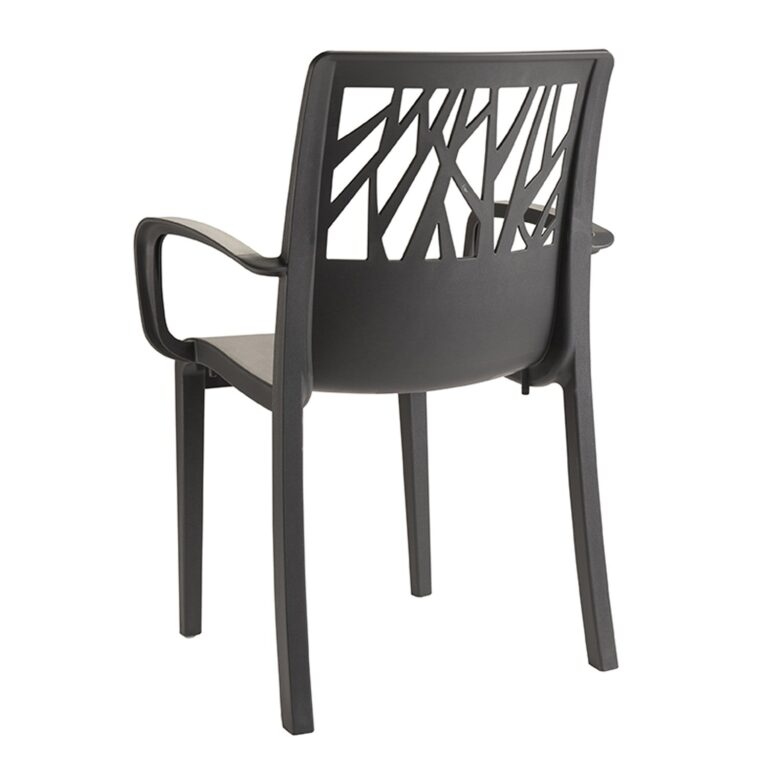 Grosfillex - Fauteuil de jardin Végétal recyclé – Anthracite