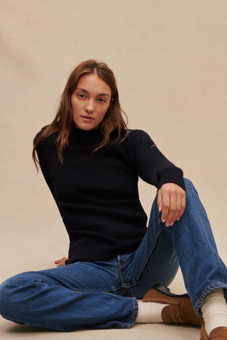 Le Minor - Pull marin bleu marine pour femme – XXXXXL